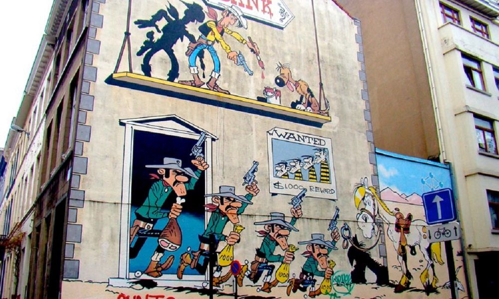 Lucky Luke - Tour del cómic en Bruselas - Turismo literario